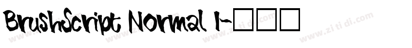 BrushScript Normal I字体转换